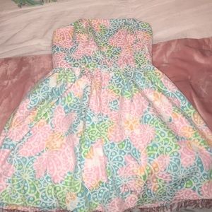 Lilly Pulitzer strapless dress size 4